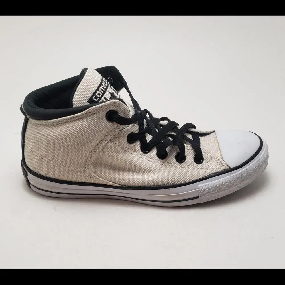 Unisex‎ Converse Ivory Canvas Black Label High St Parchment 151135C Size 6M 8W - Picture 3 of 7